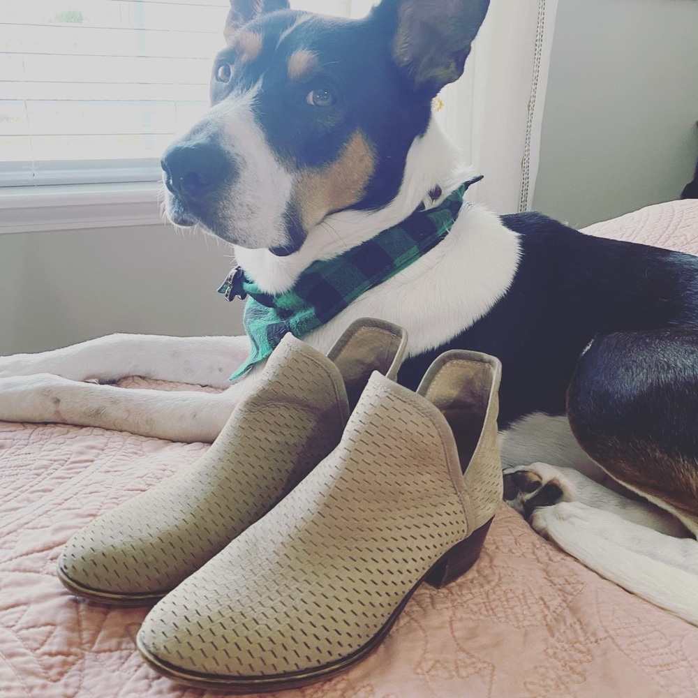 ❗️SOLD❗️Tan Suede Slip-On Boots